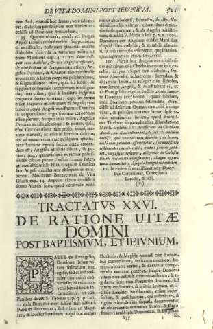 Tractatvs XXVI. De ratione uitae domini post baptismvm, et ieivnium
