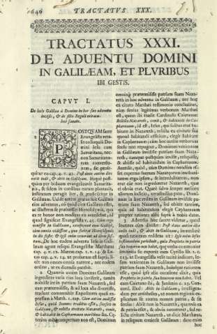 Tractatvs XXXI. De aduentu domini in galilaeam, et plvribus ibi gestis