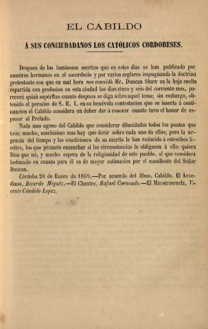 El Cabildo...