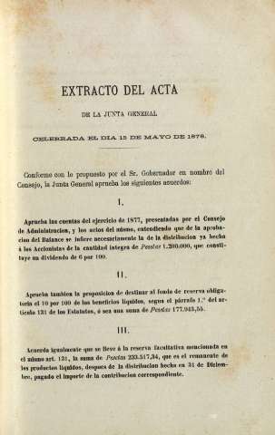 Extracto del acta