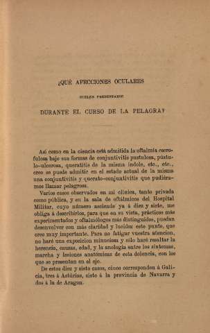 ¿Qué afecciones oculares suelen presentarse durante el curso de la pelagra?