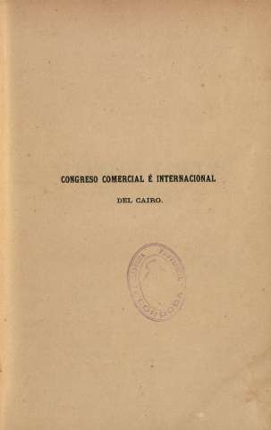 Congreso Comercial é Internacional del Cairo
