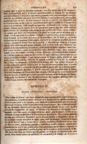 Articulo IV. Iriarte.- Samaniego.- Prosaismo