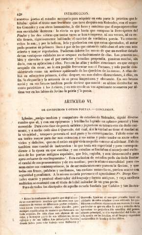 Articulo VI. De Cienfuegos y otros poetas.- Conclusion