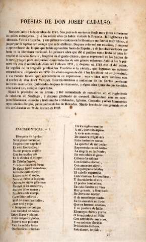 Poesias de Don Josef Cadalso