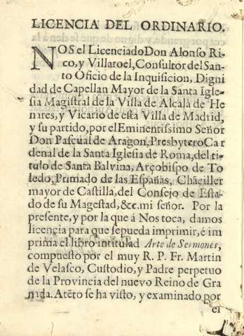 Licencia del ordinario