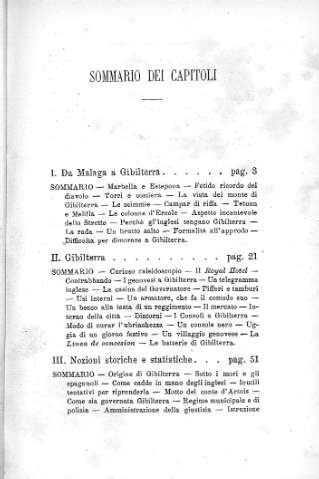 Sommario dei capitoli