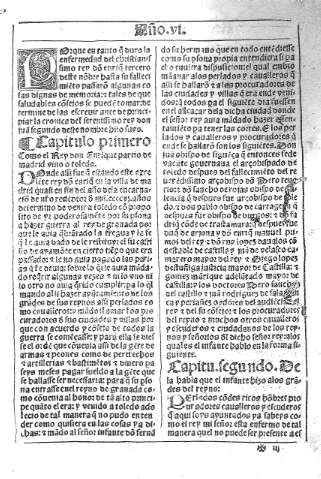 Rey don Enrique tercero y Año VI