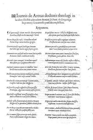 Ioannis de Arenas doctoris theologi...
