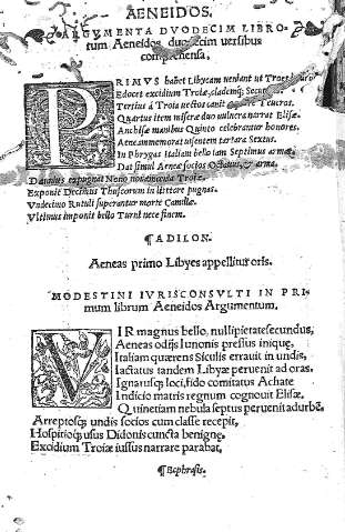 Anneidos. Argumenta Duodecim Libro...
