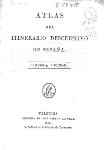 Atlas del itinerario descriptivo de España