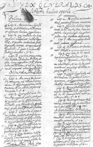 Index generalys manuscrito