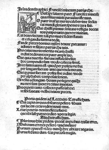 In laudem seraphici Francisci minorum patriarche