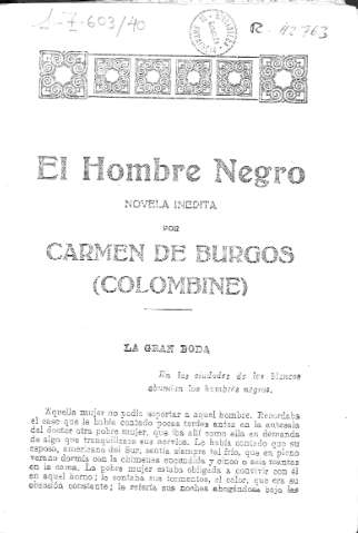 El hombre negro. La gran boda