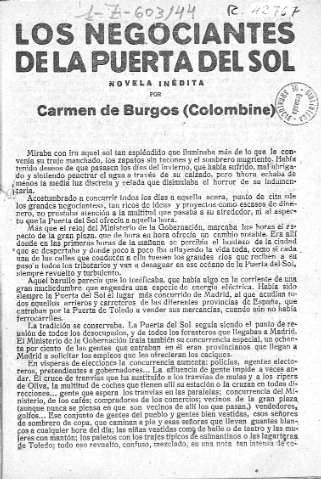 Los negociantes de la Puerta del Sol