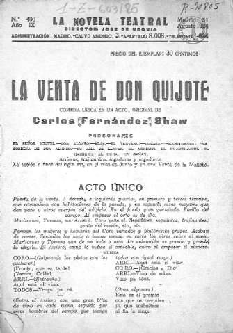 La venta de Don Quijote
