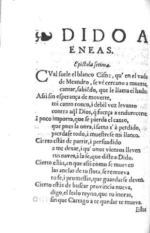 Dido a Eneas. Epistola Setima