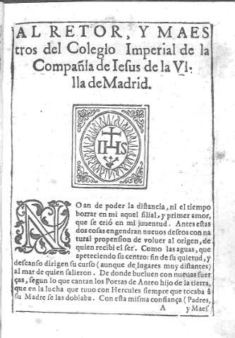 Al retor, y Maestros del Colegio Imperial...