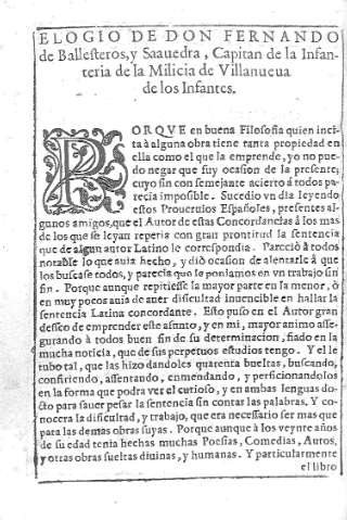 Elogio de Don Fernando de Ballesteros, y Saavedra,...