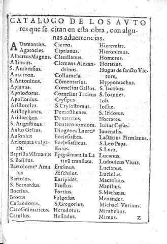 Catalogo de los autores que se citan en esta obra...