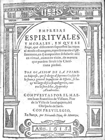 Empresas Espirituales y Morales, en que se finge, que difirentes supuestos las traen al modo estrangero,...
