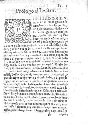 [Prologo al Lector] 1