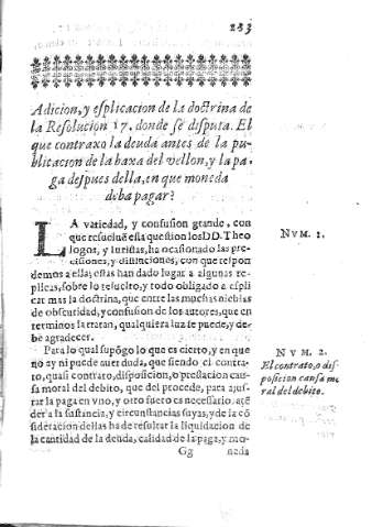 [Adicion, y esplicacion de la doctrina de la Resolucion 17...] 233