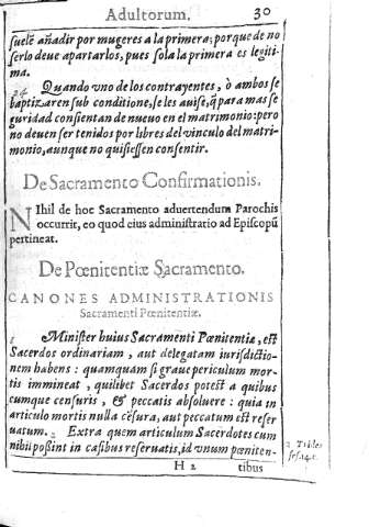 [De Sacramento Confirmationis y De Poenitentiae Sacramento] 30