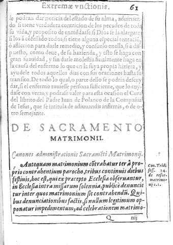 [De Sacramento Matrimonii] 61