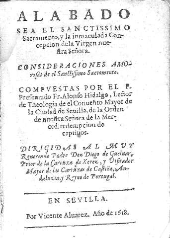 Alabado sea el Sanctissimo Sacramento...