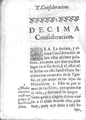 Decima Consideracion