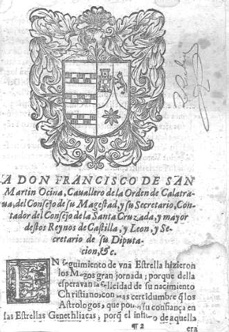 A Don Francisco de San Martin Ocina,...