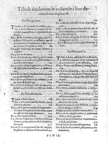 Tabula titulorum in volumine...
