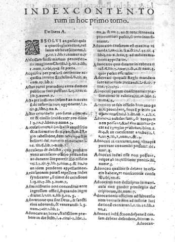 Index contentorum...