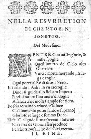 Nella resurretion di Christos...