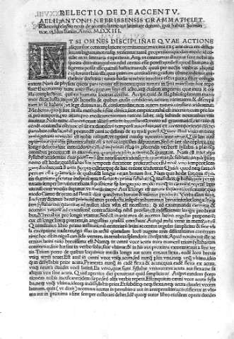 Relectio de Accentu