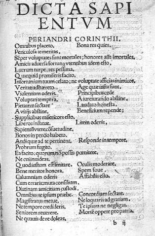 [Dicta Sapientum] b ii