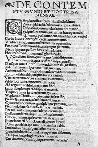 [De contemptu mundi et doctrina mensae] A