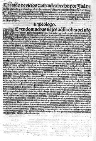 Tratado de vicios y virtudes hecho por Juan de mena...