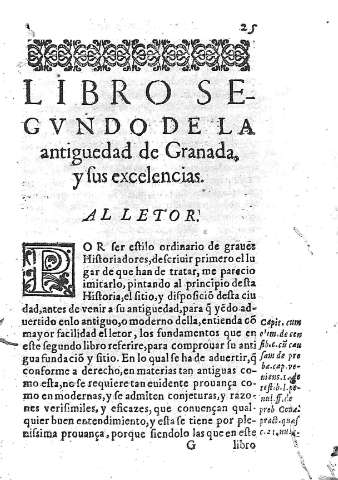 [Libro Segundo de la antiguedad de Granada, y sus excelencias] 25