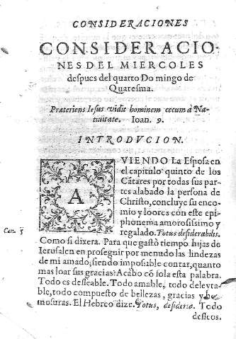 Consideraciones del Miercoles despues del quarto Domingo de Quaresma