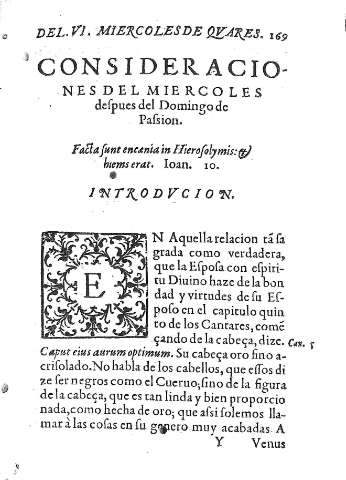 [Consideraciones del Miercoles despues del Domingo de Passion] 169