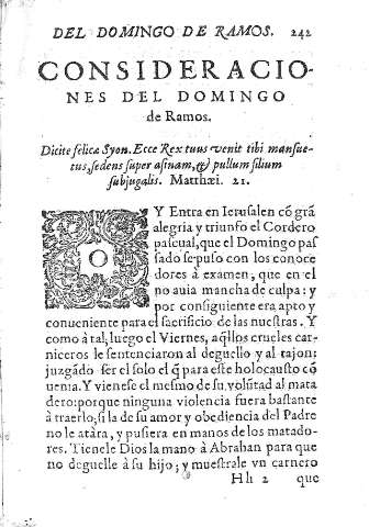 [Consideraciones del Domingo de Ramos] 242