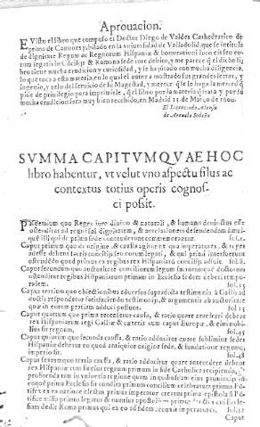 Summa Capitum quae hoc libro...