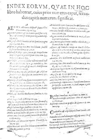 Index eorum,...