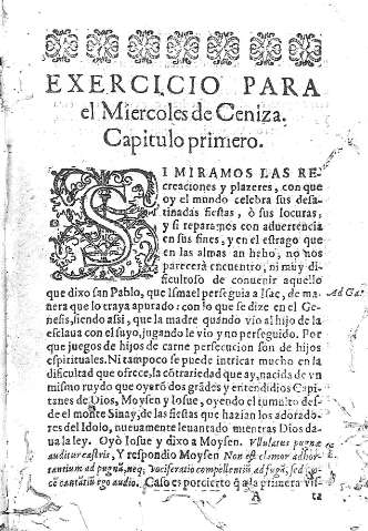 Exercicio para el Miercoles de Ceniza
