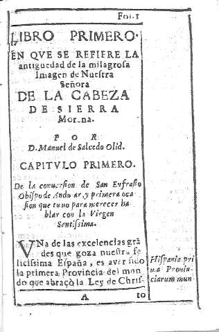 [Libro Primero y Cp. 1] 1