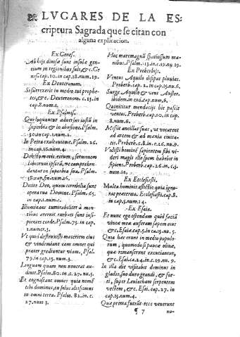 Lugares de la escriptura Sagrada que se citan con alguna explicacion