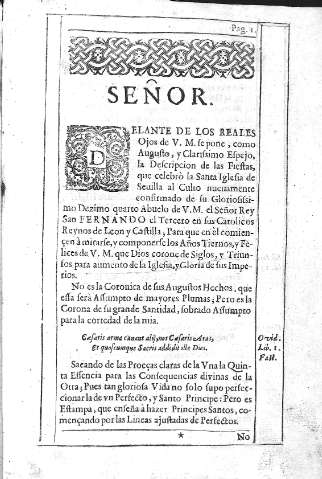 [Señor. Delante de los Reales Ojos de V. M. ...] 1
