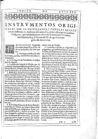 Indice de Autores